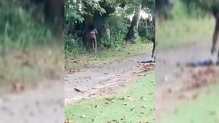 African Couple Seen Fucking On The Field