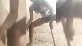 Video Of Tema Village Girl Inserting Stick In Her Pussy
