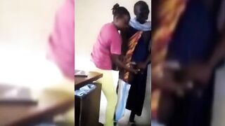 Naughty Kenyan Teachers Playing With Dick In Office