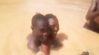Botswana Girl Topless In Village River