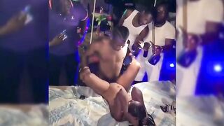 African Guy Seen Banging Striper Mercilessly