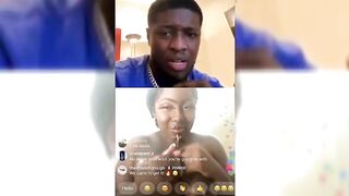 Thick African Lady Display Massive Boobs On Live Video