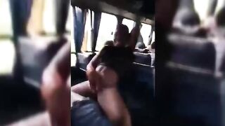 Horny Obuasi Girl Masturbating Public Bus