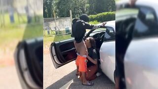 Giving Boyfriend Blowjob In The Streets Of Cape Town