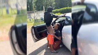 Giving Boyfriend Blowjob In The Streets Of Cape Town