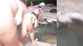 Ugandan Girls Bathing Naked In Village River