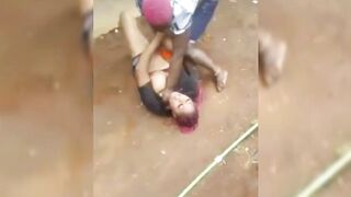 Tema Runs Girls Fighting And Showing Tits