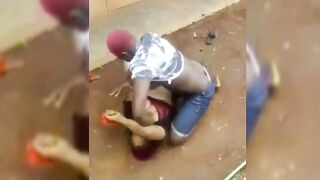 Tema Runs Girls Fighting And Showing Tits