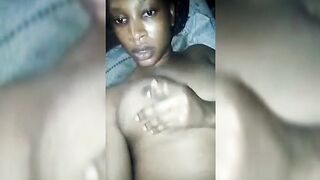 Funke Playing With Her Breast