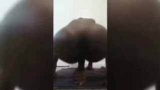 Horny Black Babe Riding Dildo On Video