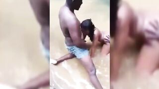 Having Threesome In Kumasi River