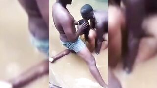 Having Threesome In Kumasi River