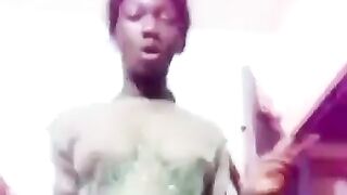 Accra Girl Showing Tits In Transparent Cloth