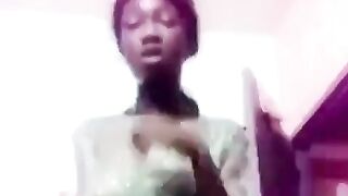 Accra Girl Showing Tits In Transparent Cloth