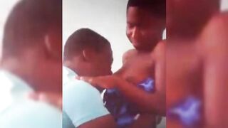 Ghana Girl Antoinette Getting Her Boobs Sucked
