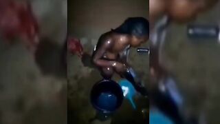 Efia Recorded Bathing Outside