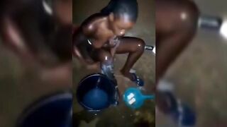 Efia Recorded Bathing Outside