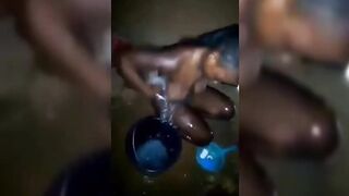 Efia Recorded Bathing Outside