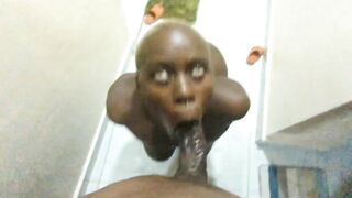 Ebony Girl Going Crazy On My Big Dick
