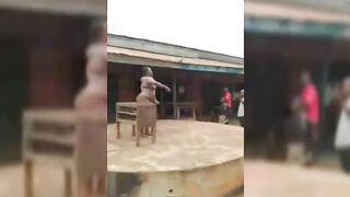 Naked With Her Daughter In Public