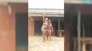 Naked With Her Daughter In Public