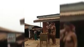 Naked With Her Daughter In Public