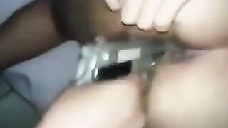 She's Enjoying Gun In Her Pussy