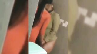 Having Threesome In Restroom Of Night Club