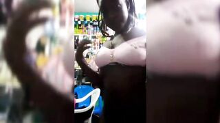 Naughty Babe Undress In Her Shop