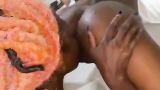 Naughty Girl Licking Cum