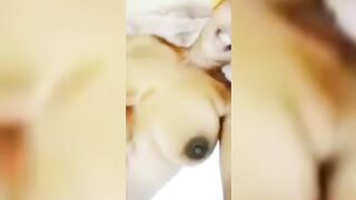 Victoria Edwin Feeling Her Boobs