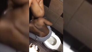 Horny Couple Caught In Club Restroom