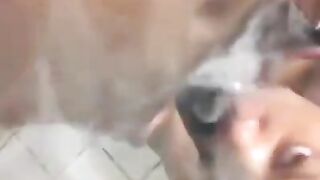 Sucking His Dick With Smoke