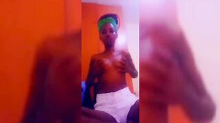 Naija Girl Peace Topless Video