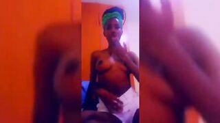 Naija Girl Peace Topless Video