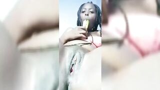 Cynthia Using Banana In Pussy