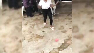 Lady Gets High And Goes Topless