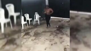 Lady Gets High And Goes Topless