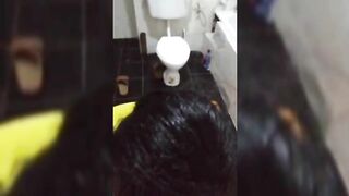 Delivery Girl Sucking My Dick In Bathroom