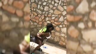 Unilag Girl Abisola Riding Boyfriend Outside