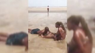 Naughty Couple Caught At The Beach