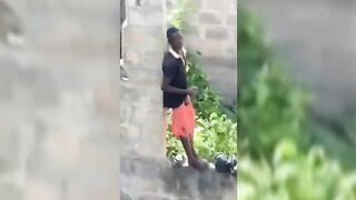 Lagos Boy Masturbating In Public