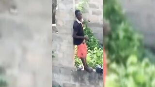 Lagos Boy Masturbating In Public