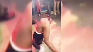 Wild Babe With Bottle In Pussy