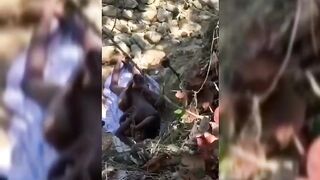 Ghana Lovers Caught Fucking Somewhere In The Mountain