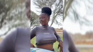 Vanessa Zokufa From Cape Town Flashing Her Boobs