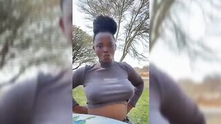 Vanessa Zokufa From Cape Town Flashing Her Boobs