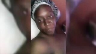 Happy Accra Woman Record Herself Getting Fucked