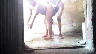 Benin Woman And Neighbor Bathroom Sex Video