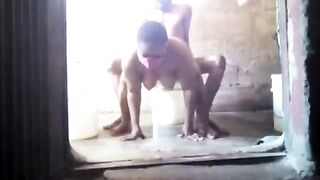Benin Woman And Neighbor Bathroom Sex Video